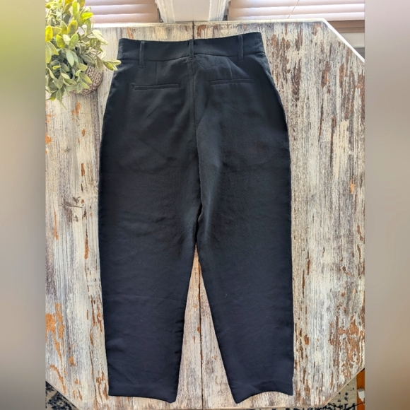 Aritzia Wilfred Tie Front Pants Women's 8 Black - Picture 8 of 9
